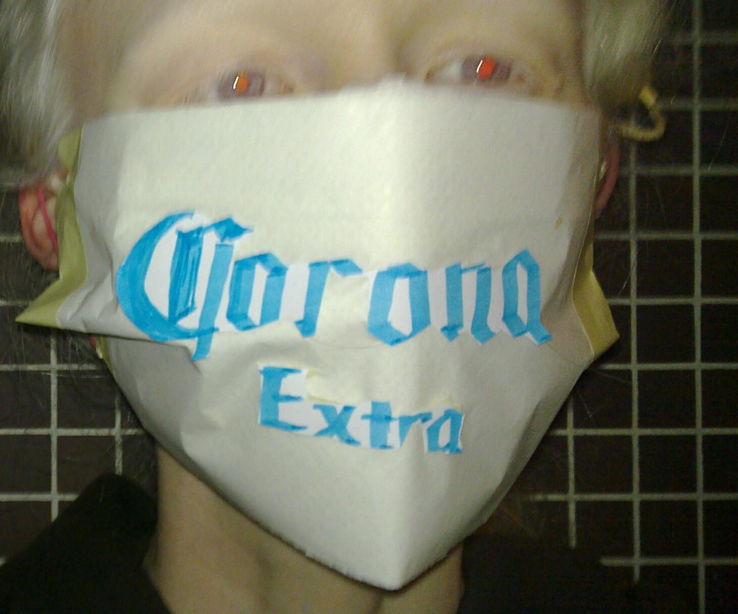 [IMG: Corona Extra mask]