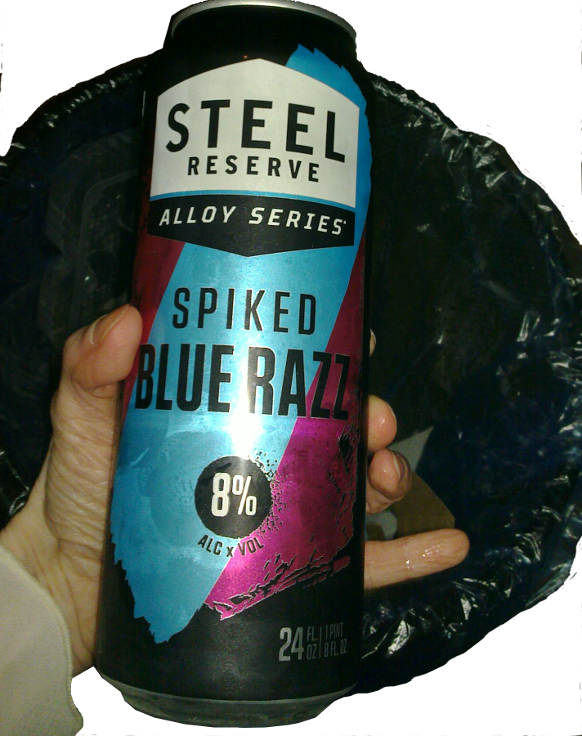 [IMG: Steel Reserve Spiked Blue Razz]