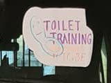 [IMG: Toilet training sign