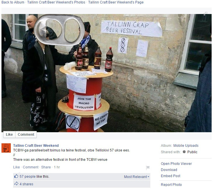 [IMG: a post on the official TCBW Facebook page]