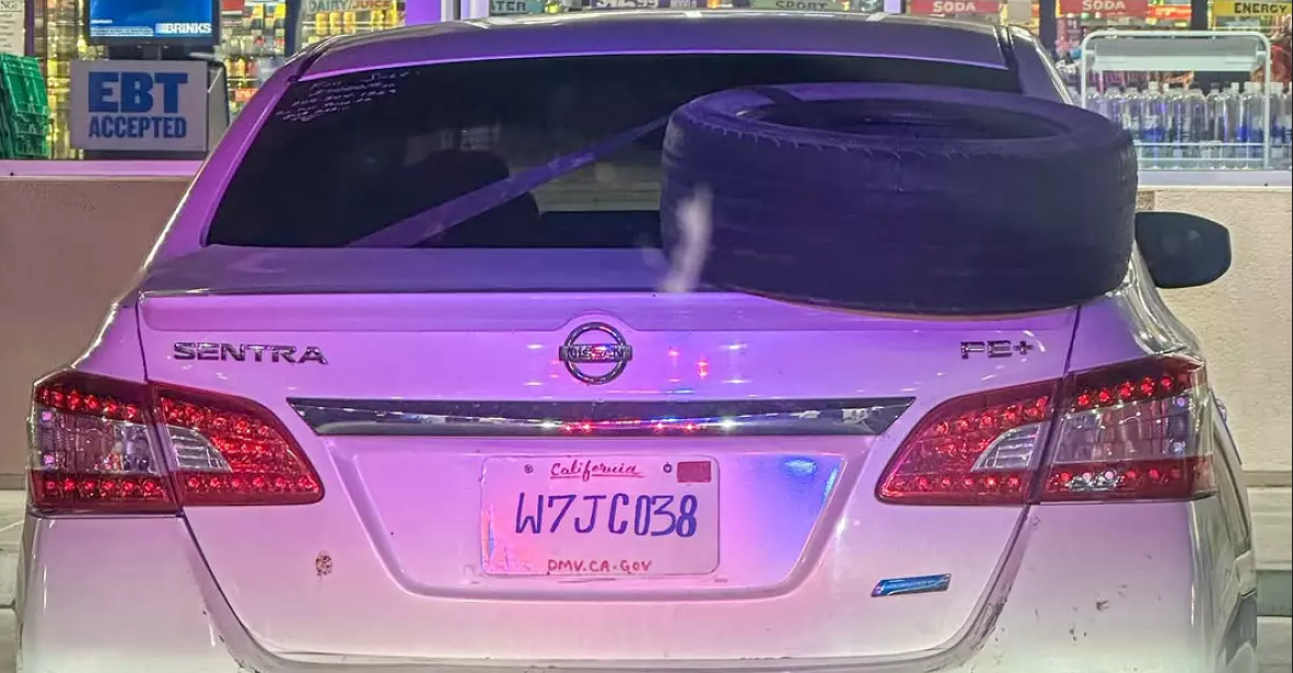 [IMG: The
DIY number plate]