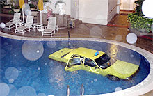 [IMG: Car in pool]