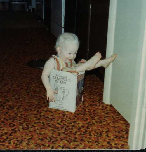 [IMG: finding my place in the world:  upgrade from the womb]